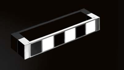 Arimini Albaro DELUXE 1 Verchromt glanz / Weiß Bright chrome plated / White Chromé brillant / Blanc Chromovaná lesklá / bílá Verchromt glanz / Weiß - Schwarz Bright chrome plated / White - Black