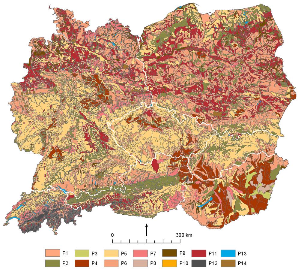 Němečka a kol. (2011) řazen do jedné referenční třídy. Území, na nichž nejde půdní pokryv charakterizovat, jako vodní plochy, intravilán či bažiny, jsou v SGDBE rozdělena do sedmi kategorií.