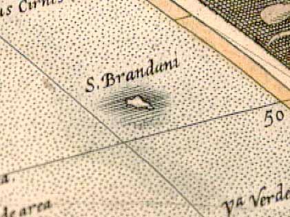 Ostrov svatého Brendana Například minimálně do roku 1759 na mapách světa objevoval ostrov svatého Brendana smyšlená zemi v Atlantickém oceánu (osmý Kanárský ostrov), kterou údajně