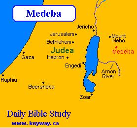 Madabská mapa (560-565) Mozaiková mapa, která