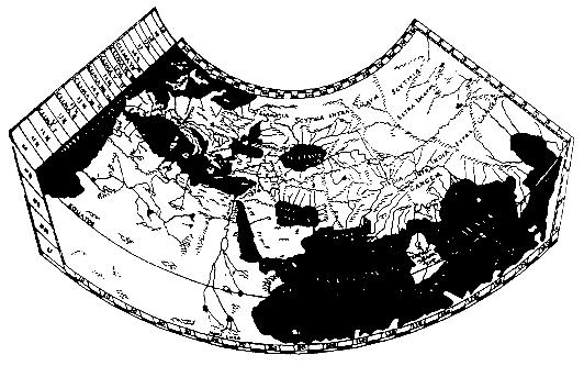 Jedna z variant rekonstrukce Ptolemaiovy