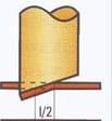 Délka střihu je znázorněna na (Obr. 10). Úhel sklonu se pohybuje od 1-5, aby nedošlo k ujíždění stříhaného materiálu.