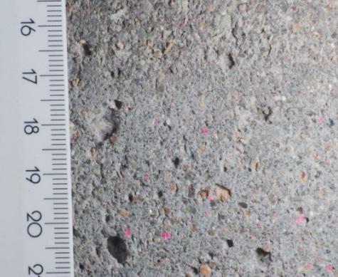 Byly testovány tyto betony třídy C 40/50, C 50/60, samozhutnitelný beton SCC třídy C 50/60 a beton s nevhodným dávkováním složek, označení zkušebních vzorků C 50/60B.