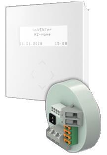 MZ-Home digitální regulátor pro větrací systémy inventer Regulátor MZ-Home je digitální elektrické zařízení určené pro ovládání až 16 kusů větracích jednotek iv-smart+ / iv14-zero nebo 8 kusů