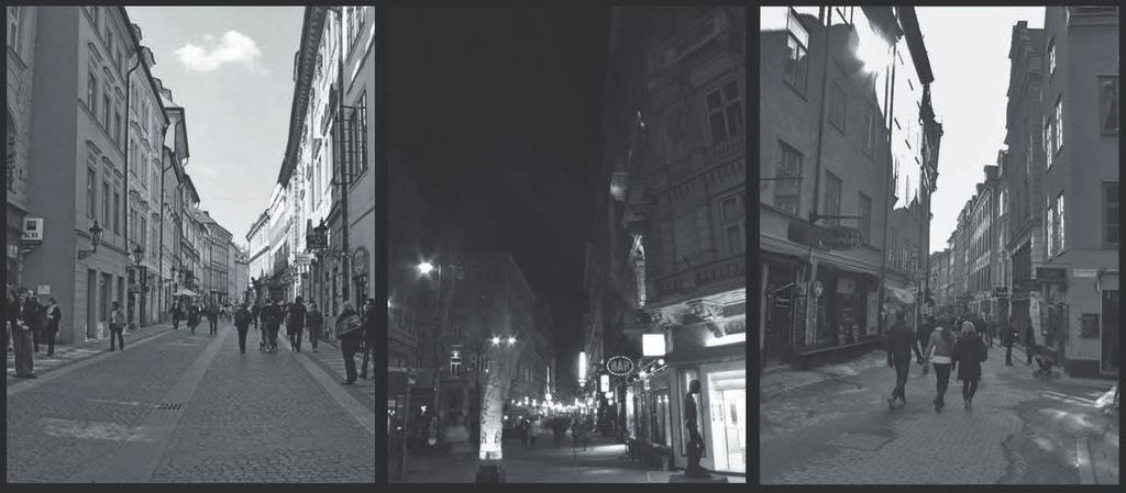 S T A T I Obrázek 2: Fotografie pěších zón v Praze, Budapešti a Stockholmu (foto č. 15, 17 a 16). Zdroj: Vlastní. Odkud doopravdy fotografie pocházely, by pravděpodobně rozeznal pouze znalec.