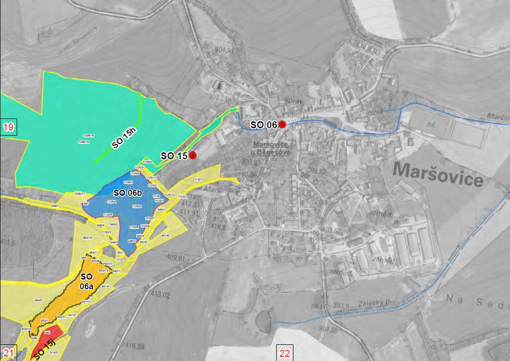 SO 06 a Suchá nádrž (Maršovice) SO 06 b Zvýšení retenční kapacity rybníka Musík (Maršovice) Parcelní číslo 1109/1 1109/1 942/3 1125/2 1109/1 940 946/4 1125/12 1109/1 1109/1 Vlastník Görner Darin