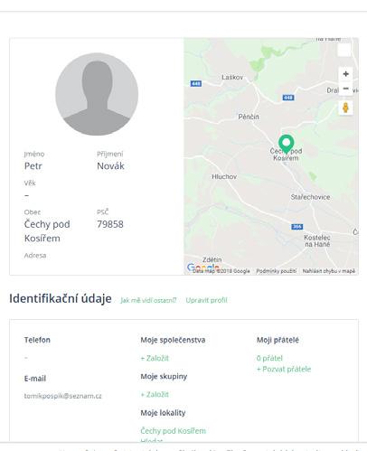 Kompletní podrobný návod, jak spravovat osobní profil, naleznete také zde: https://www.sousede.cz/_sousedska-poradna/dokumenty/consulting_id/7.
