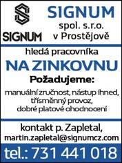 na tel.: 582 342 095, 8:00 14:00 hod Firma PEMA úklid přijme pracovníky na úklid firemních prostor. PD: odpolední směna 14:00-22:00 hod., noční směna 22:00-6:00 hod. Nástup možný ihned. Tel.