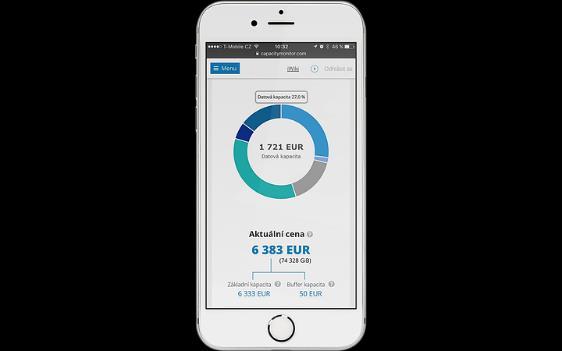 Capacity as a Service Charakteristika služby Capacity as a Service je on-premise IT služba, kde Vám účtujeme za skutečně spotřebovanou infrastrukturní kapacitu, přičemž kapacitou se rozumí pronájem