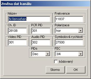Pomocí Zobrazit můžete změnit prohlížecí režim SetEditSmartmeter. Je možno zvolit, zda mají být zobrazeny TV nebo radio kanály či obojí.