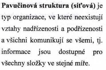 ORGANIZOVÁNÍ Organizační