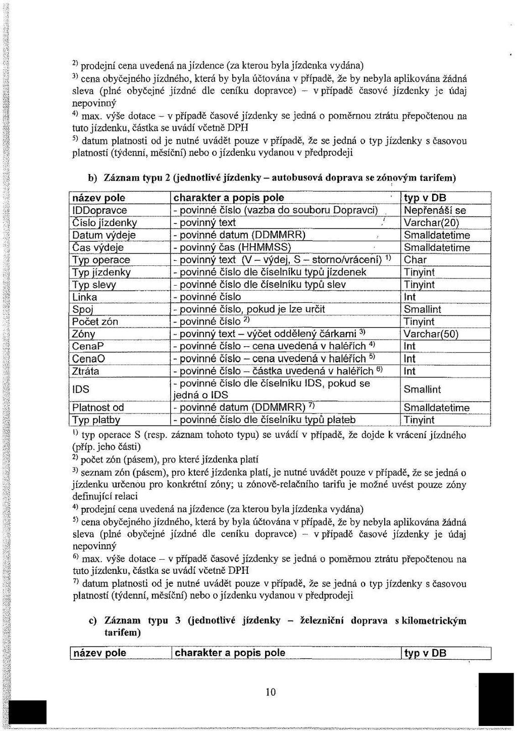 2) prodejní cena uvedená najízdence (za kterou byla jízdenka vydána) 3) cena obyčejného jízdného, která by byla účtována v případě, že by nebyla aplikována žádná sleva (plné obyčejné jízdné dle