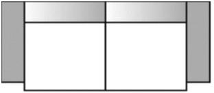 97 Pokaždé prosím připočtěte šířku zvolených područek k šířce elementů! 164 + područka 148 + područka 126 + područka Typ-obj.