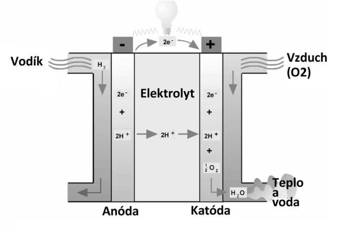 1.1.3 Palivové články Název těchto článků je odvozen od skutečnosti, že v nich probíhá tzv. studené spalování paliva za tvorby elektrického proudu. Pro funkci musí být splněny dvě podmínky: 1.