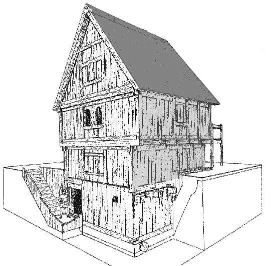 hrázdění (Fachwerk) s