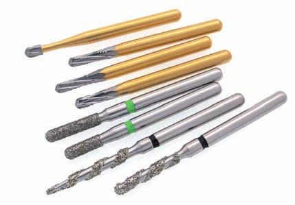 01 Sets / Sety Golden Diamond Burs The most popular diamond burs of medium grain in golden version. A complete set of 12 instruments is also available.