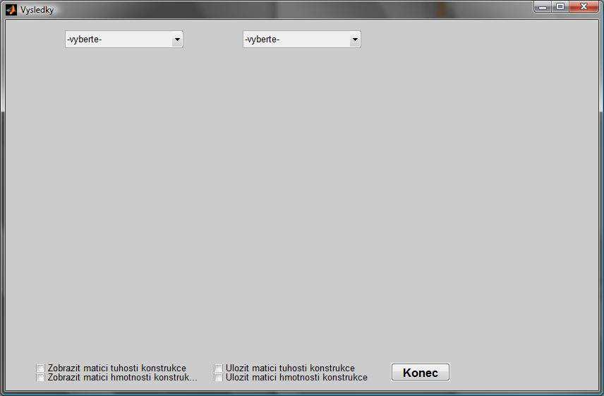 Obr. 3 Okno pro zobrazování výsledků 3.