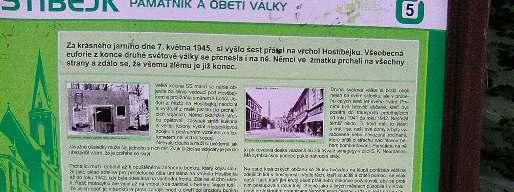 odpočinuli a vystoupali na vrchol k betonovému