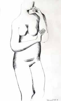 Jan Otava (1950) Stavení akvarel, tuš, papír, 1976, 40 x 58 cm,