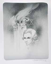 375. Jan Kristofori (1931 2004) Mozart litografie, 45 x 35, 5
