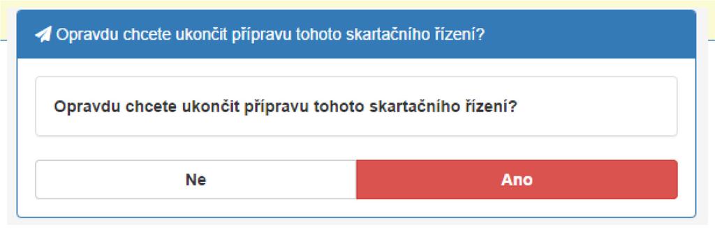 Soubor Seznam k řízení je poté potřeba uložit na disk a přiložit ho k průvodnímu dopisu adresovaného příslušnému archivu (vzory průvodních dopisů