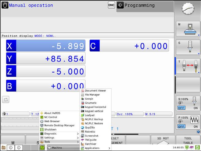 Funkce HEROSu Window-Manager 9 Přehled Hlavního panelu V liště úkolů můžete myší zvolit různé pracovní oblasti.