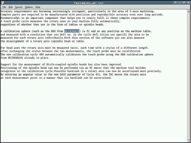 Základy Správa souborů 3 Zobrazení či zpracování textových souborů Chcete-li otevřít a zpracovávat textové soubory (soubory ASCII, například s příponou txt), použijte interní textový editor.