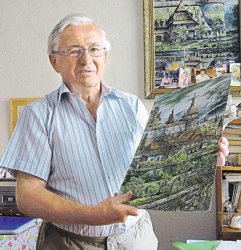 2 26. srpna 2016 Jindřichohradecko Vroce1944 si sedl na stejné Výtvarník Zdeněk Baloun připravuje vjindřichohradeckém nakladatelství Epika knihu vzpomínek ailustrací Jindřichova Hradce.