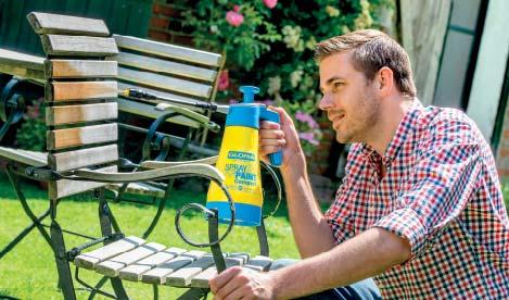 TLAKOVÉ POSTŘIKOVAČE SPRAY&PAINT PRO OLEJE & LAZURY Terasy, zahradní nábytek nebo dřevěné ploty jsou vystaveny působení atmosférických vlivů a jejich povrch je vysoce namáhaný.