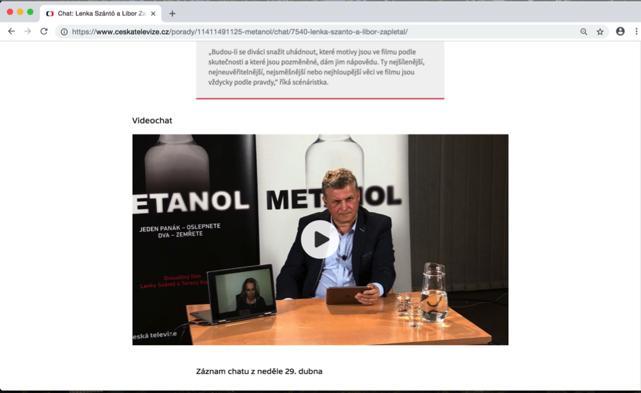 Metanol Uživatelé webu měli unikátní příležitost položit dotazy na vyšetřování celé kauzy živě jejímu (bývalému) vyšetřovateli