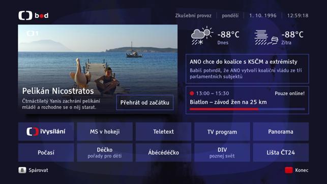 Návrh startovací stránky