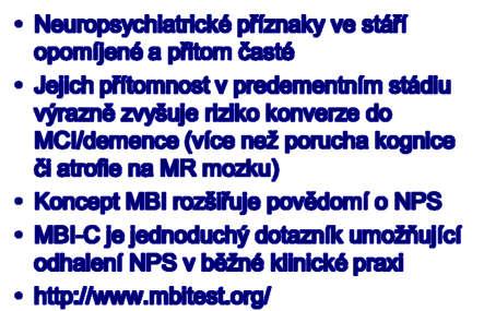 677, p < 0,01, *** U () = 328, p < 0,001, + U () = 998,5, p < 0,05, ++ U () = 661, p = 0,001, Kontroverse MBI konceptu Podmínka vlivu na fungování pacienta Nejasná