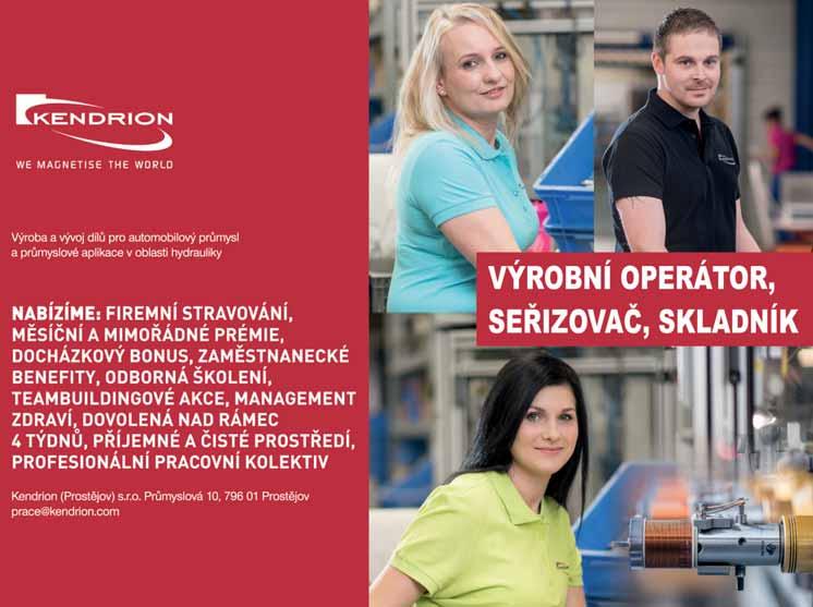 Zkrácený pracovní úvazek, noční služby, místo výkonu Prostějov, Brodek u Konice. Informace na tel. č.: 602 786 692. Úklidová firma přijme pracovnici na úklid obchodního centra v Držovicích.