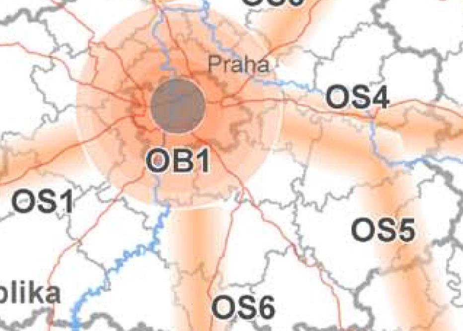 Obr.: posice OB1 a OS6 Výše uvedené požadavky PÚR jsou zpřesněny ZÚR Středočeského kraje a současně vyhodnoceny vůči změně č. 4 ÚPO Pyšely.