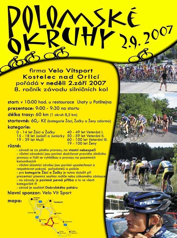 Jelo se z Polomi do Lhot u Potštejna, na Prorubu a zpátky na Polom - tento okruh měří 8,5 km.