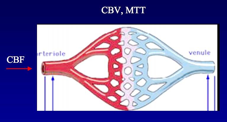 CTP parametry CBF (cerebral blood flow) průtok krve objemem tkáně mozku, ml/min CBV (cerebral blood volume) množství