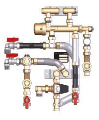 Bytové stanice LOGOstandard 01 Pro jednotky s tepelnou ztrátou do 3 kw při T20 K. Bytová stanice LOGOstandard LOGOstandard 44 kw LG 01302.000007.