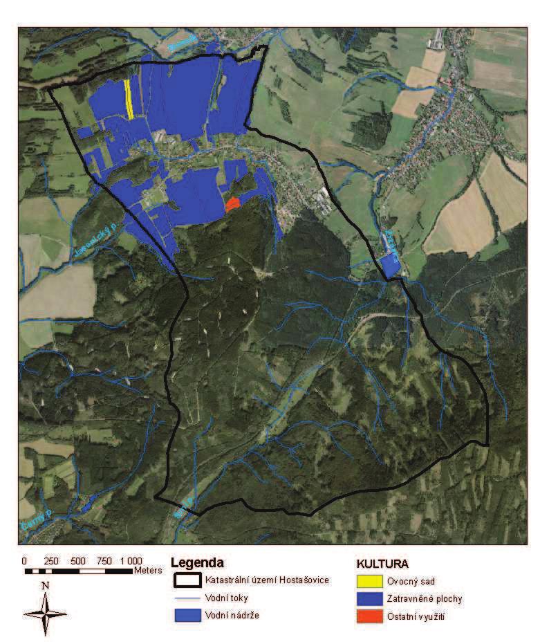 2.4 VYUŽITÍ ZEMDLSKÉ PDY Velkou ást katastrálního území Hostašovice tvoí zalesnné plochy. Zemdlská pda se zde vyskytuje pouze v severní ásti území. V dnešní dob jsou zemdlské pdy v k.ú. Hostašovice pevážn zatravnny.