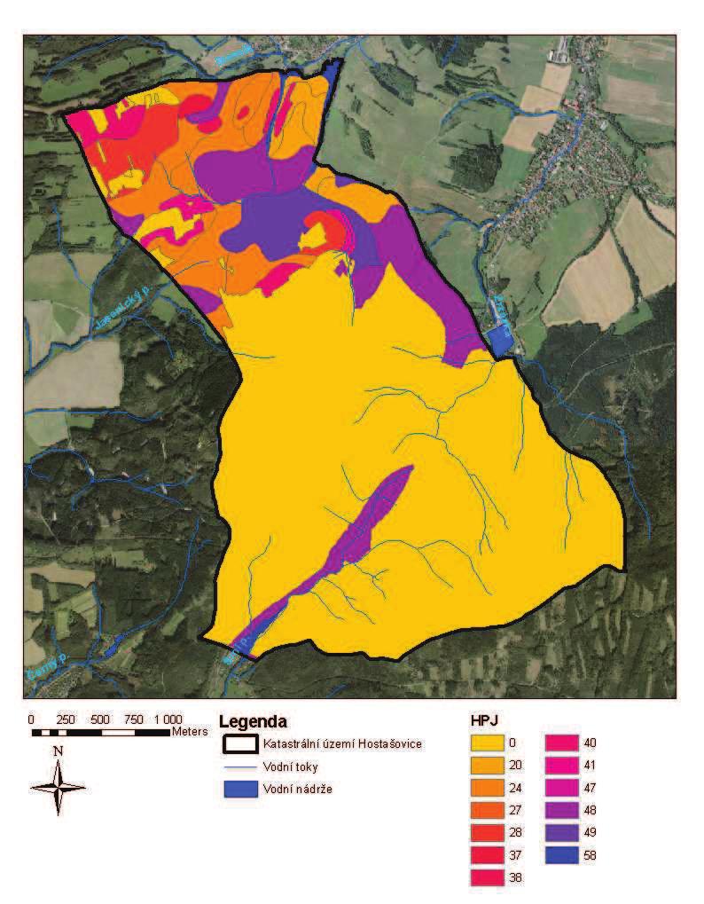 2.6 PEDOLOGICKÉ POMRY Mapa pedologických pomr byla vytvoena klasifikací hlavních pdních jednotek (HPJ), které byly vzaty z mapy BPEJ. Druhé a tetí íslo BPEJ kódu je oznaení HPJ.
