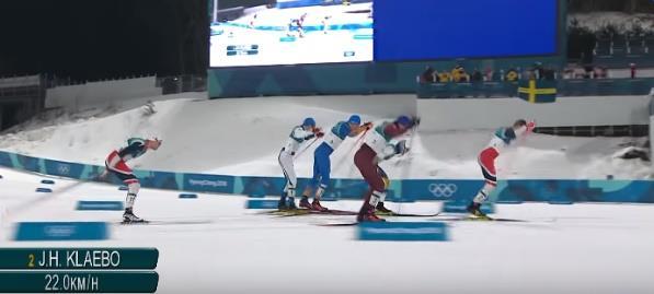 k prvnímu většímu nárůstu rychlosti. V rozmezí 30 až 38 m po startu už zpravidla dochází k přechodu do soupažného způsobu jízdy.