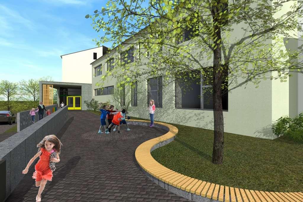 STUDIE PŘESTAVBY ZŠ-KNĚŽMOST NA TÉMĚŘ NULOVOU PASIVNÍ