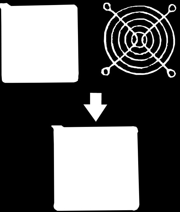 ventilátoru.