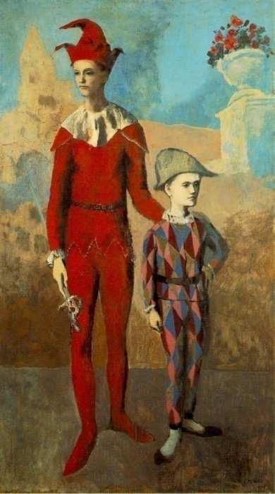 Obrázek 12: Pablo Picasso: Acrobat and young Harlequin (1905) Zdroj: WIKIART.
