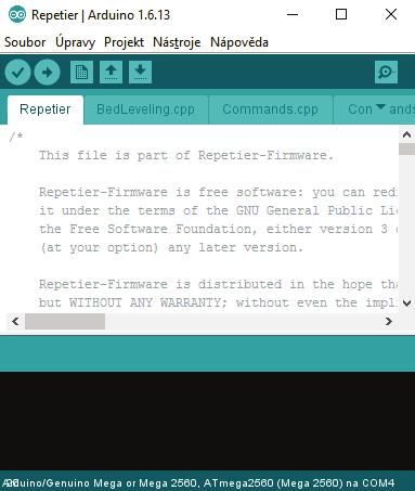 Obr. 27 Snímek aplikace Arduino IDE Obr.