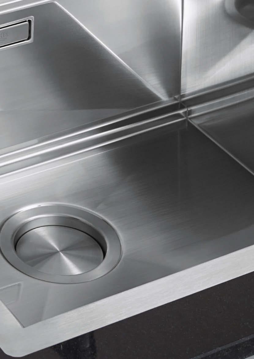 KUCHYŇSKÉ DŘEZY GROHE VLASTNOSTI, POVRCHOVÉ ÚPRAVY A TYPY INSTALACE GROHE StarLight Nerezová ocel, ze