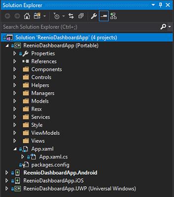 7 Implementace Součástí této práce byla také samotná implementace navržené multiplatformní aplikace pomocí zvoleného nástroje v prostředí Xamarin.