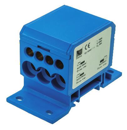 6 Rozdělovací bloky 80/40/50 I / U 60/~600V Norma: arva korpusu podle jeho