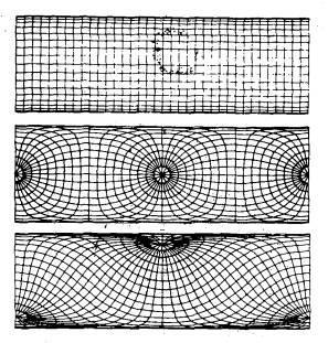 Lambertovo zobrazení (Johan Heinrich Lambert, 1772) Zobrazení je plochojevné a dále délkojevné podél rovníku. Používá se málo, protože má velké úhlové zkreslení.