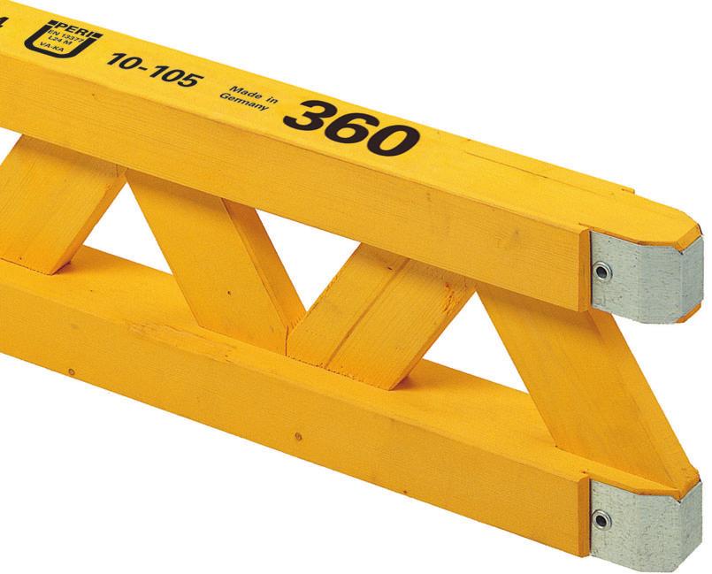 Velká únosnost při malé hmotnosti dov. Q v tlaku Q D = 14 kn dov. moment M = 7 knm ly = 8000 cm 4 Pásnice má průřez 6 x 8 cm je odolná proti přibíjení a šroubování.