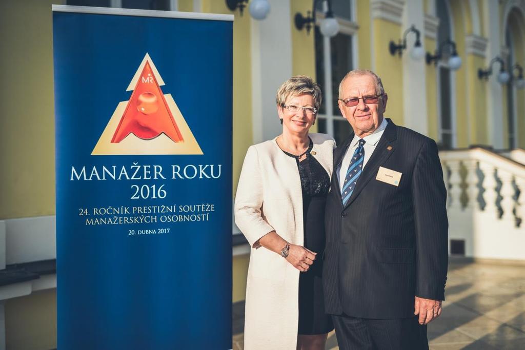 Za nejvýraznější manažerské osobnosti roku 2016 byli vyhlášeni Marta Nováková a Emil Beber Absolutními vítězi 24.